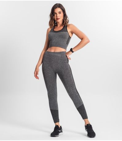 Legging Feminina Cintura Alta Seamless Style Box Preto