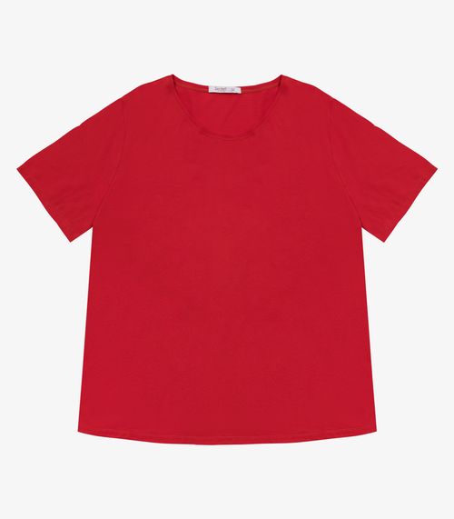Blusa Básica Plus Size Secret Glam Vermelho
