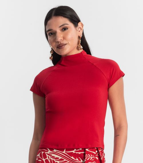 Blusa Feminina Cotton Rovitex Vermelho