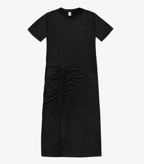 Vestido Feminino Molecotton Midi Rovitex Preto