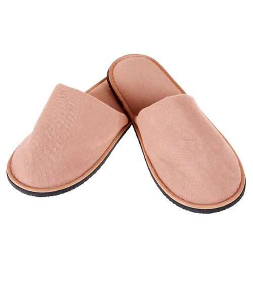 Pantufa Feminina Atoalhada Bene Casa Rosa