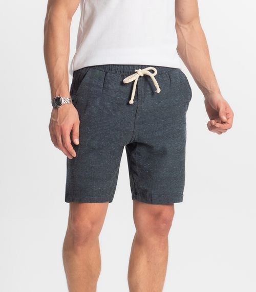 Bermuda Masculina Com Elástico E Bolsos Shift Cinza