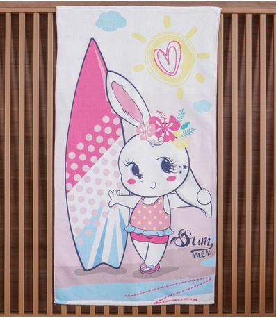 Toalha De Praia Infantil Bene Casa Rosa