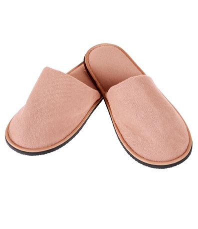Pantufa Feminina Atoalhada Bene Casa Rosa