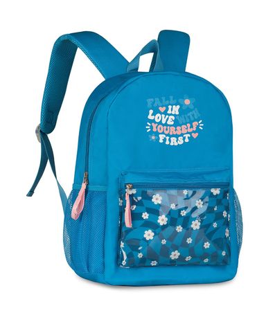 Mochila Escolar Feminina Estampada Flores Clio Lilás