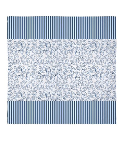 Toalha De Mesa Quadrada Basic 4 Lugares Teka Azul