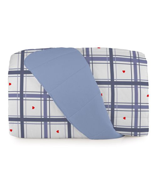 Edredom Classic Plus Casal Teka Azul