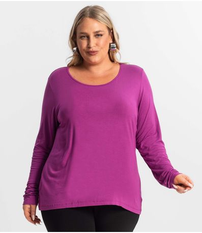 Blusa Manga Longa Viscotorcion Secret Glam Vermelho