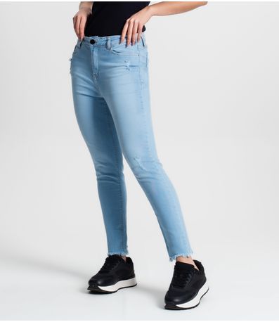 Calça Feminina Jeans Skinny Loom Azul