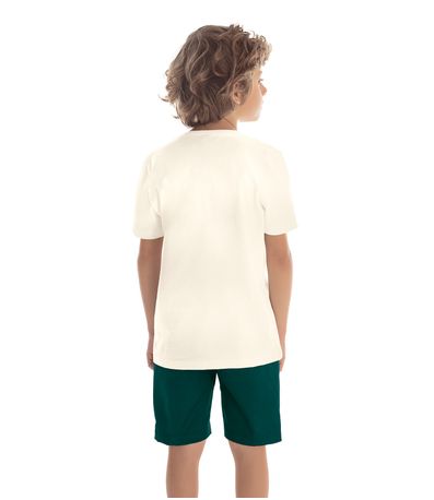Bermuda Infantil Masculina Sarja Trick Nick Verde