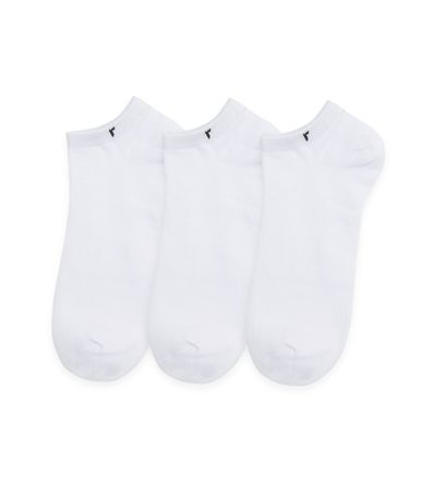 Meia Masculina Em Algodão Kit Com 3 Pares Rovitex Branco