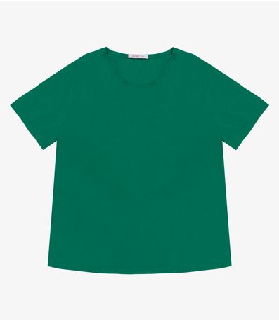Blusa Básica Plus Size Secret Glam Verde
