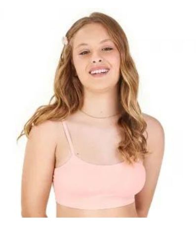 Top Teen com bojo Removível Sem Costura Zee Rucci Rosa