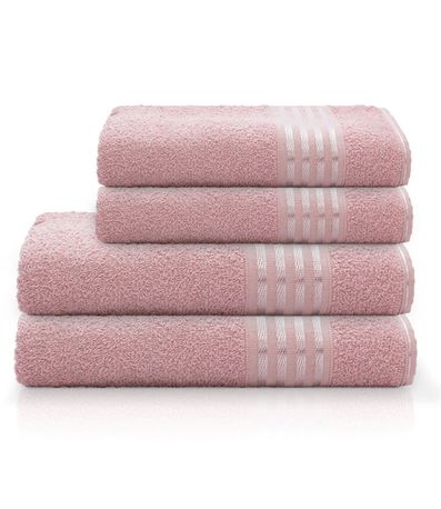 Toalha de Rosto Decor Camesa Rosa