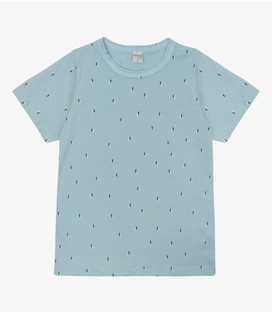 Camiseta Infantil Menino Coqueiros Infinita Cor Azul