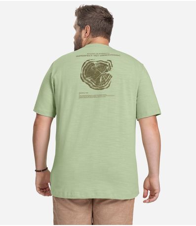 Camiseta Masculina Plus Size Diametro Verde