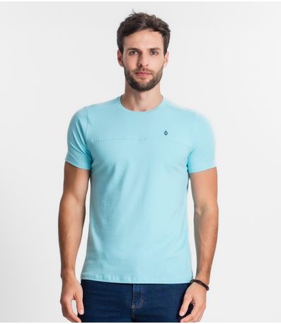 Camiseta Básica Masculina Diametro Azul