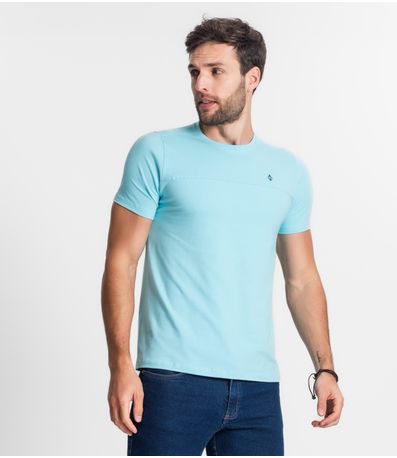 Camiseta Básica Masculina Diametro Azul