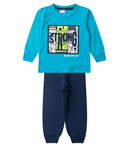 Conjunto Infantil Menino Meia Estação Kappes Azul