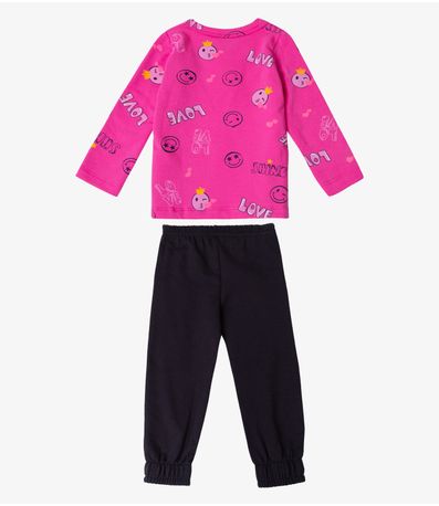 Pijama Infantil Feminino Select Rosa