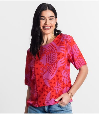 Blusa Feminina Infinita Cor Vermelho