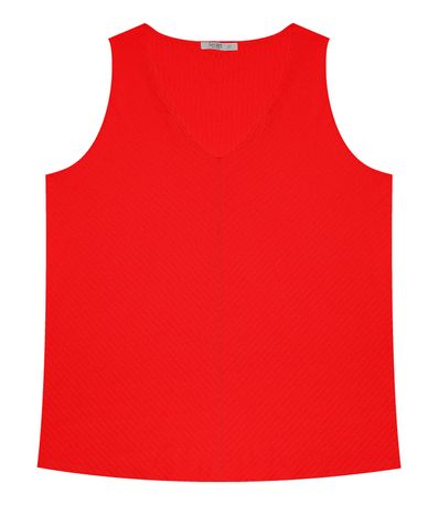 Regata Feminina Plus Size Secret Glam Laranja