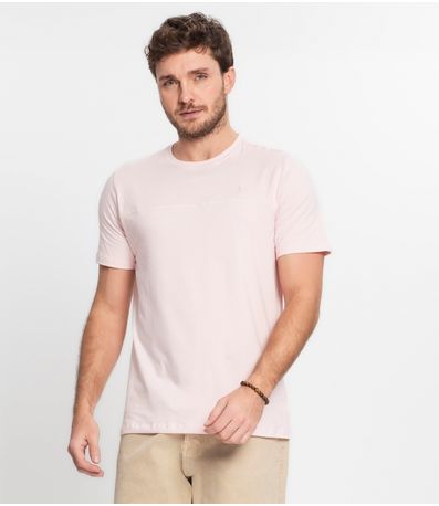 Camiseta Básica Masculina Diametro Rosa