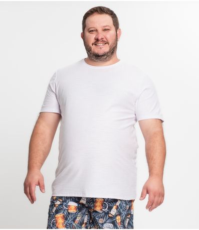 Camiseta Masculina Manga Curta KO Branco