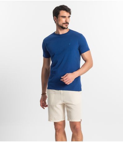 Bermuda Masculina Com Elástico E Bolsos Shift Bege
