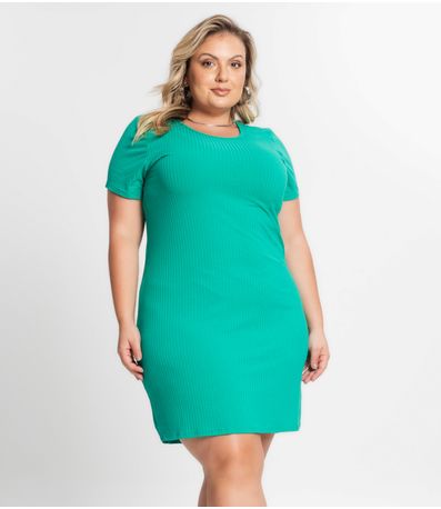 Vestido Feminino Plus Size Secret Glam Verde
