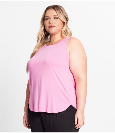 Blusa Feminina Plus Infinita Cor Rosa