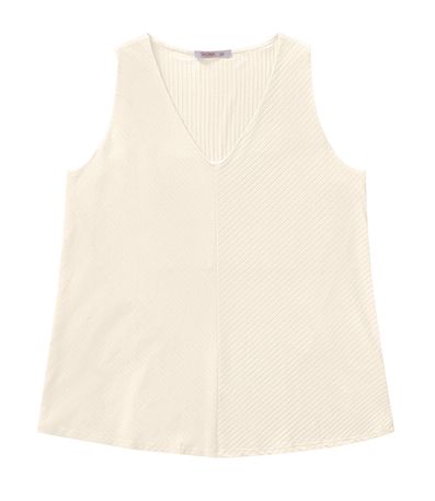 Regata Feminina Plus Size Secret Glam Bege