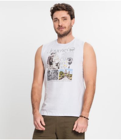 Regata Masculina Rovitex Branco
