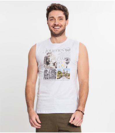 Regata Masculina Rovitex Branco