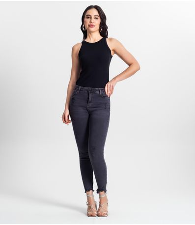 Calça Feminina Jeans Skinny Loom Azul
