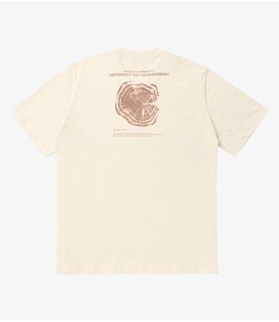 Camiseta Masculina Plus Size Diametro Bege