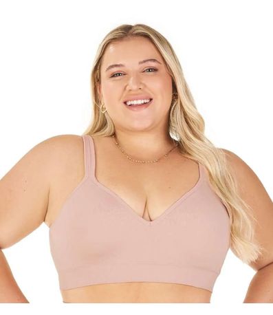 Sutiã Comfort Alças Largas Reguláveis Zee Rucci Rosa