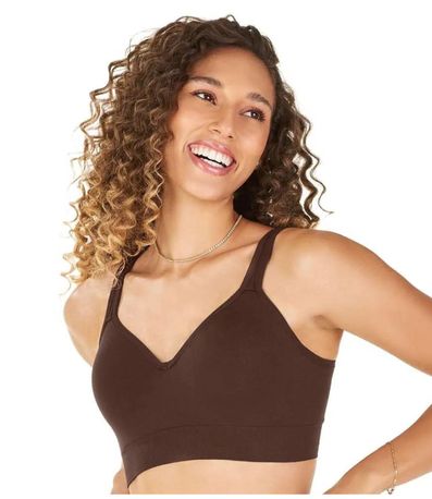 Sutiã Comfort Duplo Alças Largas Zee Rucci Marrom