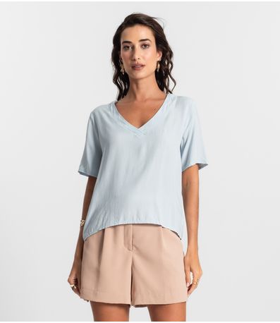 Blusa Feminina Lisa Endless Azul