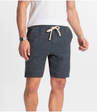 Bermuda Masculina Com Elástico E Bolsos Shift Cinza