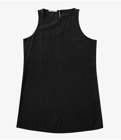 Vestido Regata Plus Size Secret Glam Preto