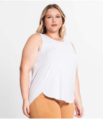 Blusa Feminina Plus Infinita Cor Branco