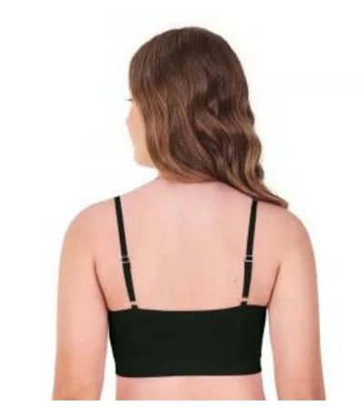 Top Teen com bojo Removível Sem Costura Zee Rucci Preto