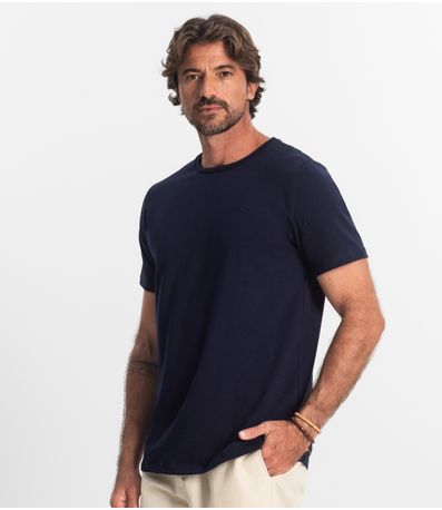 Camiseta Masculina Basica Diametro Azul