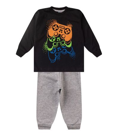 Conjunto Infantil Menino Meia Estação Kappes Preto