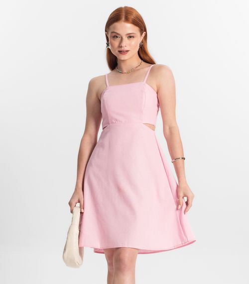 Vestido Juvenil Feminino Lastex Select Rosa