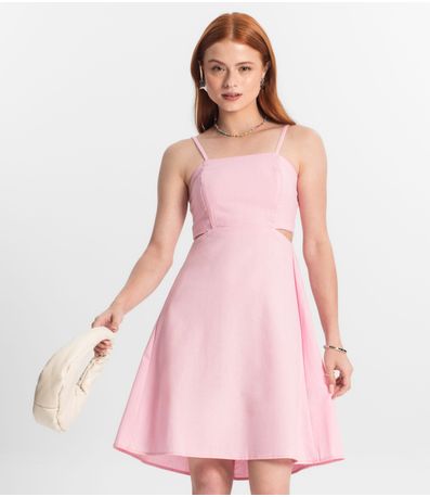 Vestido Juvenil Feminino Lastex Select Rosa