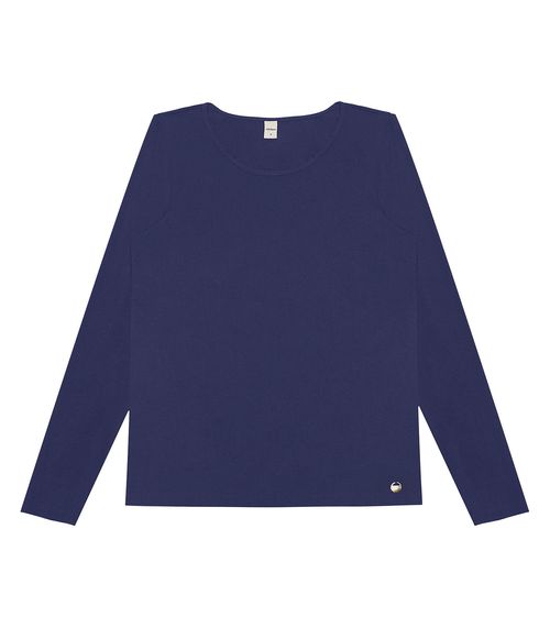 Blusa Feminina Manga Longa Rovitex Azul