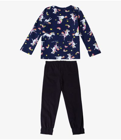 Pijama Infantil Menina Select Preto