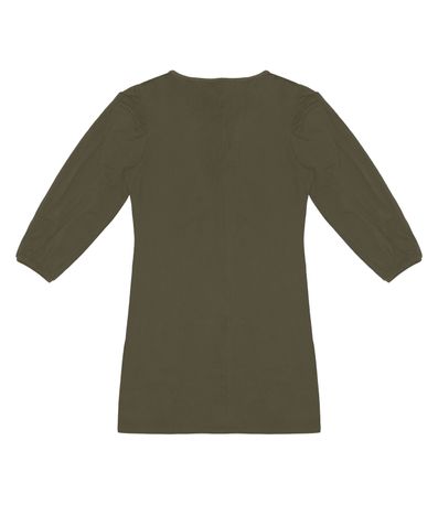 Vestido Manga Longa Plus Infinita Cor Verde